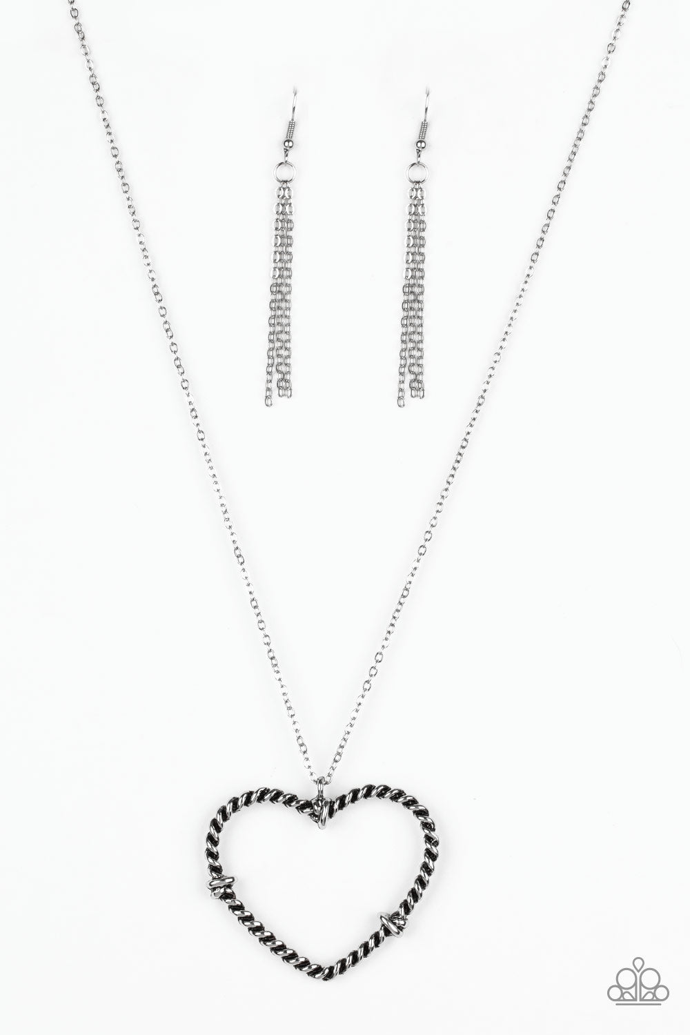 Straight From The Heart - Silver necklace