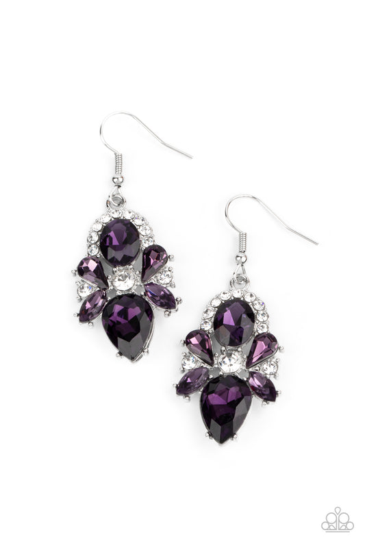 Stunning Starlet - Purple earrings