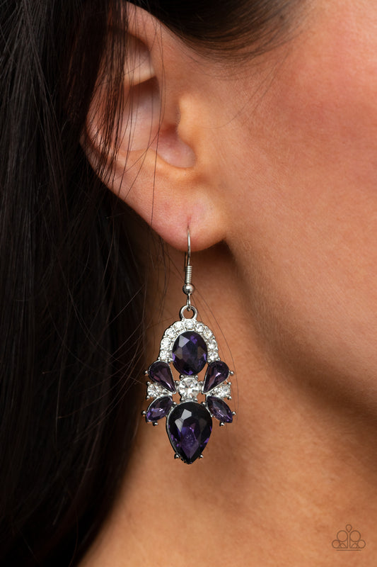 Stunning Starlet - Purple earrings