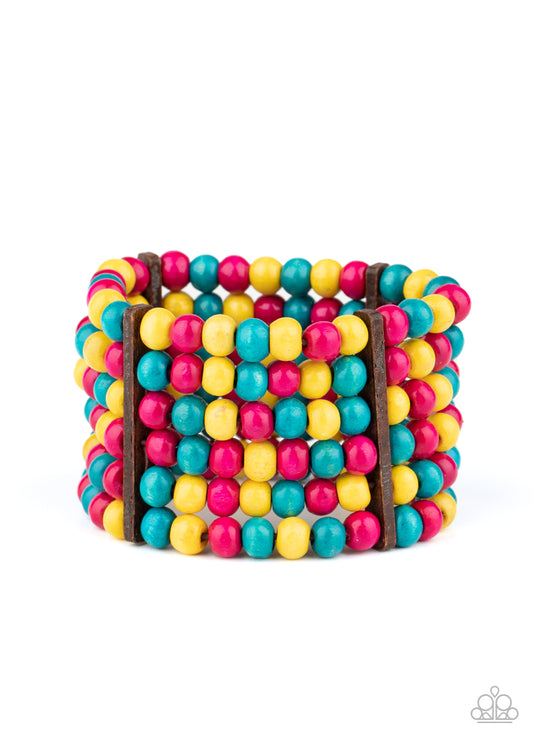 Tanning in Tanzania - Multicolor wood bracelet
