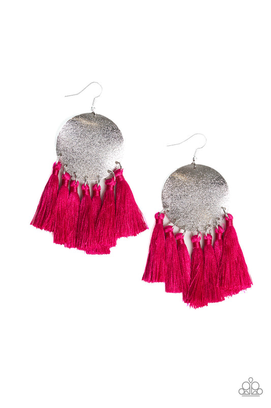 Tassel Tribute - Pink earrings