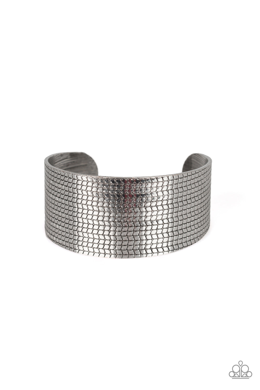 Texture Trailblazer - Silver cuff bracelet