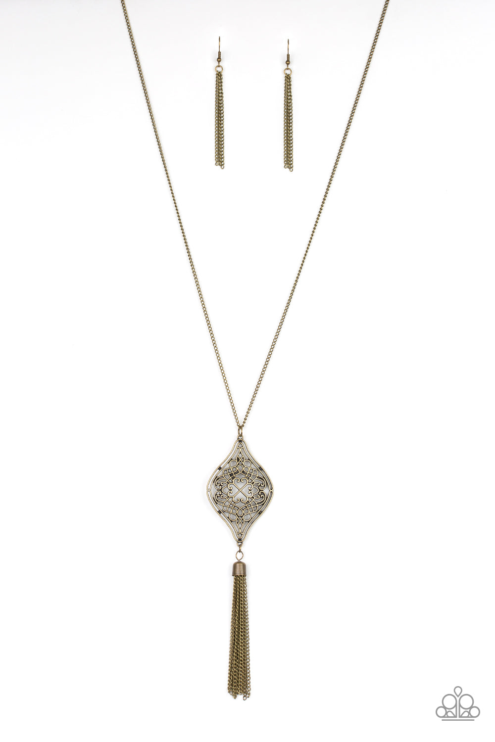 Totally Worth the TASSEL - Brass necklace