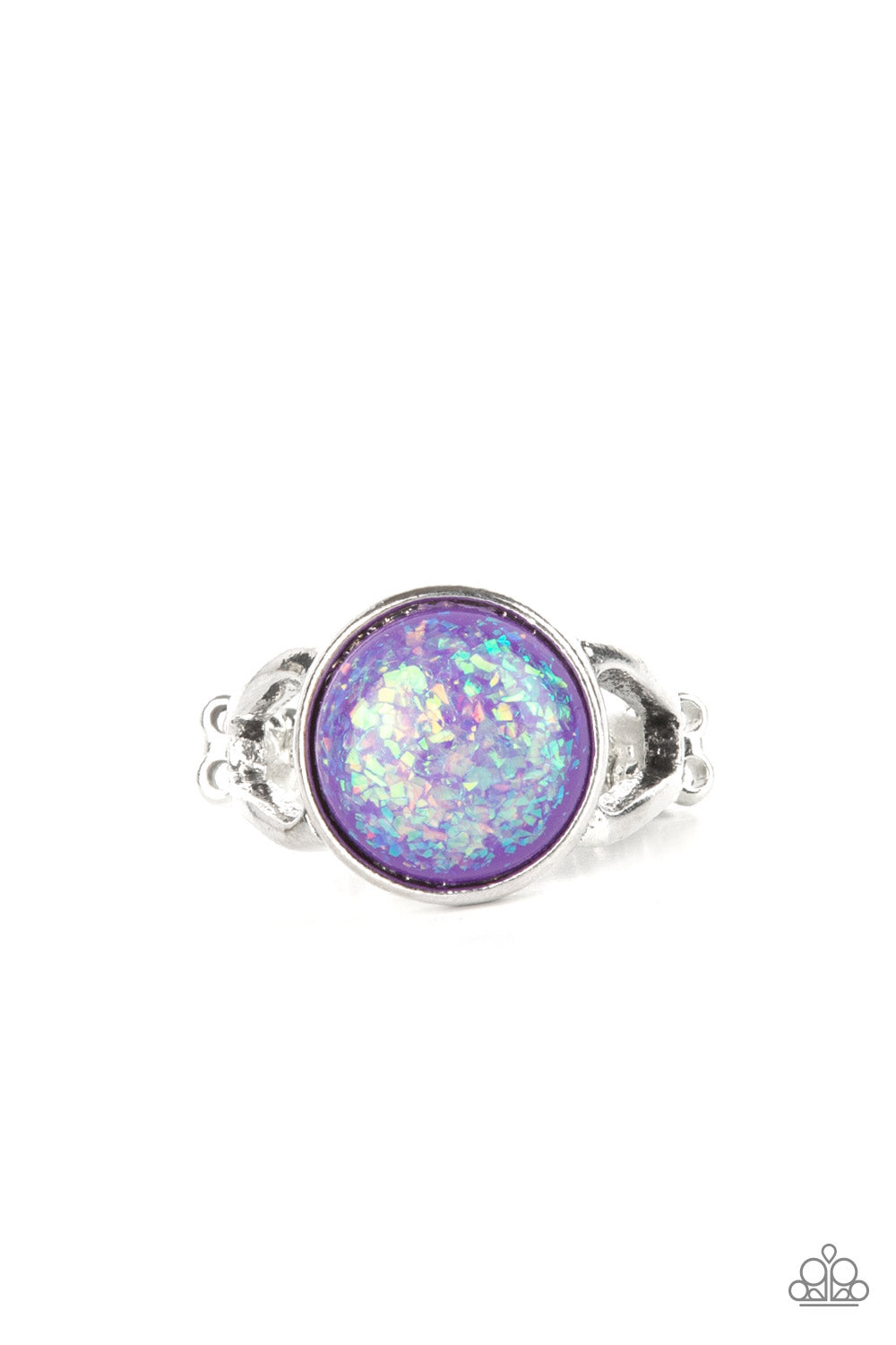 Glitter Grove - Purple opalescent ring