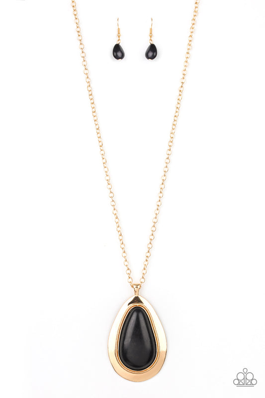 BADLAND To The Bone - Gold/Black necklace