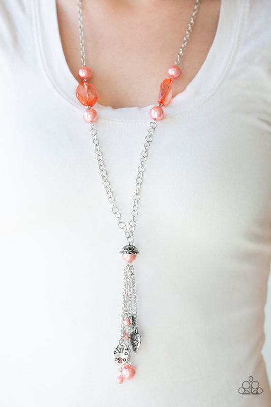 Heart-Stopping Harmony - Orange necklace
