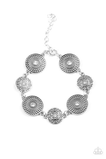 Malibu Magic - White Rhinestone Bracelet