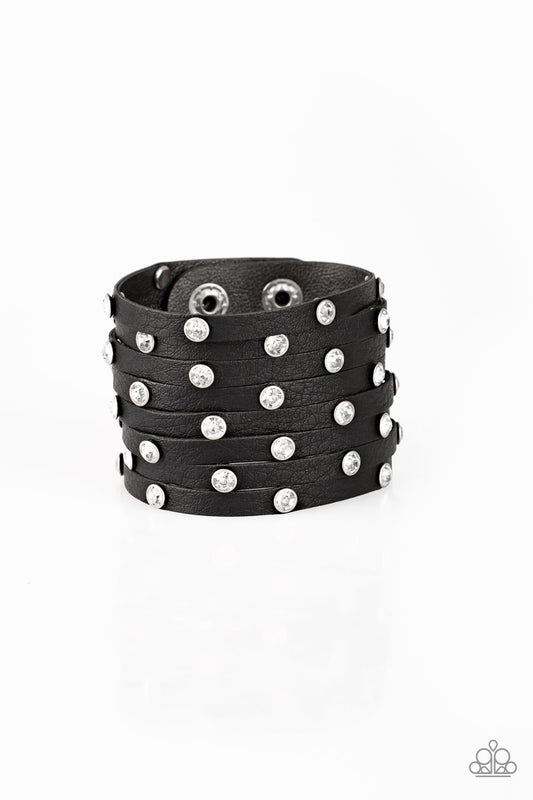 Sass Squad - Black wrap bracelet