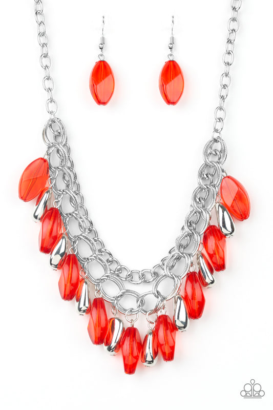 Spring Daydream - Red necklace