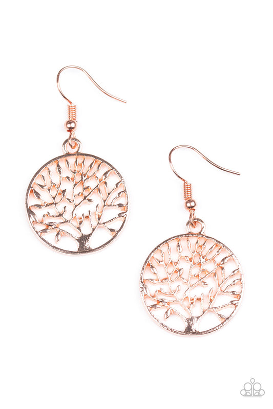 TREE Ring Circus - Copper Earrings