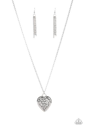 Victorian Valentine - silver necklace