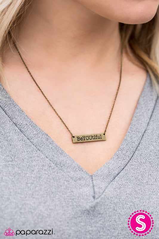 Always BeYOUtiful - Brass necklace