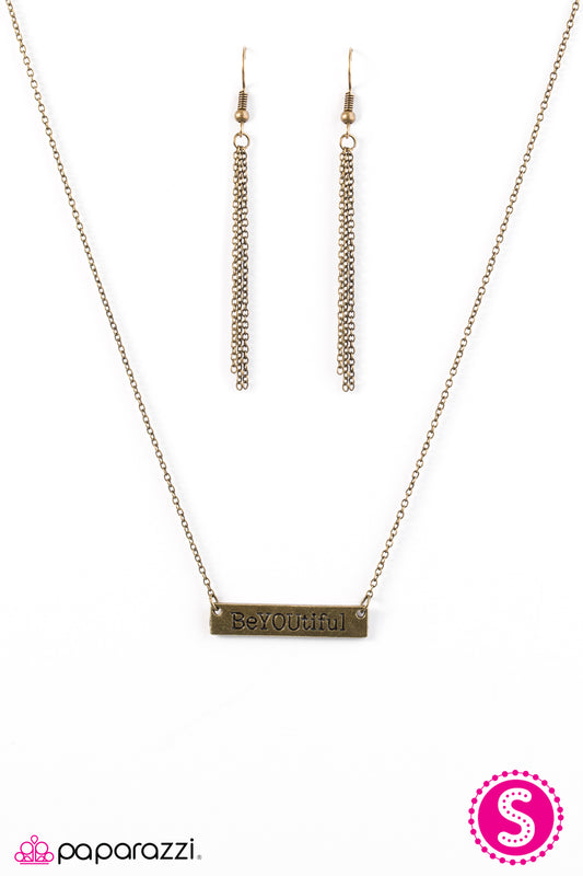 Always BeYOUtiful - Brass necklace