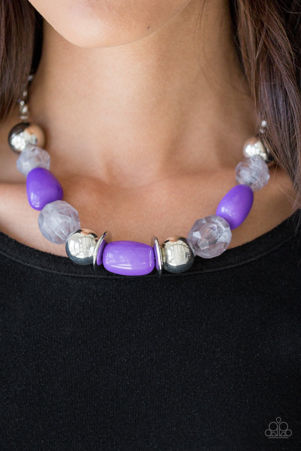 South Shore Sensation - Purple necklace w/ matching bracelet