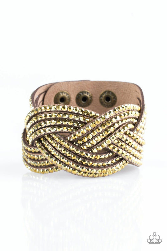 TOP CLASS CHIC - BRASS Wrap Bracelet
