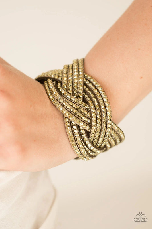 TOP CLASS CHIC - BRASS Wrap Bracelet