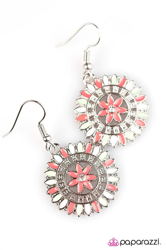 Primrose Pinwheels - Multicolor Earrings