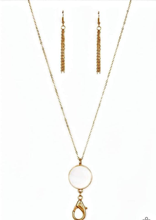 Shimmering Seashores - Gold Lanyard