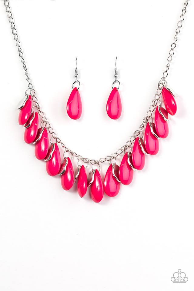 Tropical Storm - Pink necklace