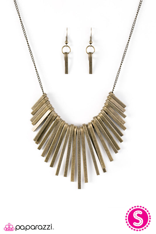 Wild Walkabout - Brass necklace