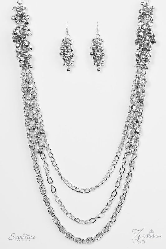 "The Shelley"- Zi Collection Silver Necklace set 2017