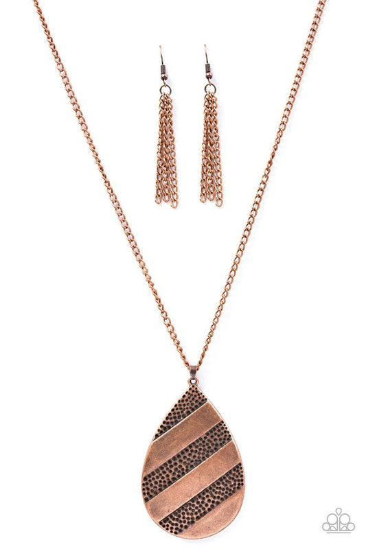 A Chance Of Thunderstorms - Copper necklace