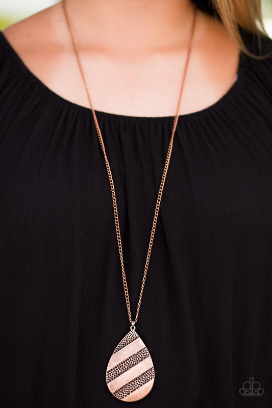 A Chance Of Thunderstorms - Copper necklace