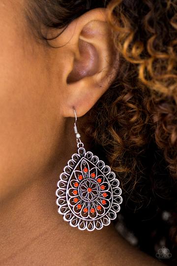 Sweet As Spring - Orange earrings