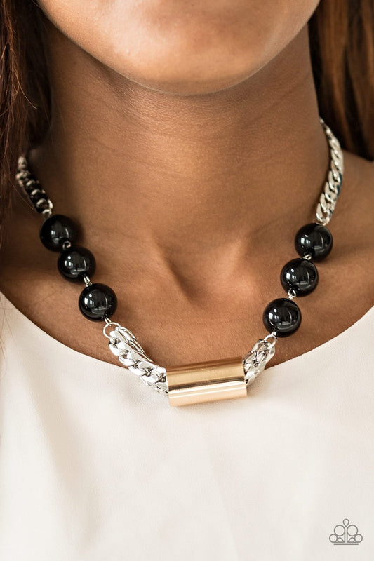 All About Attitude - Black/Mixed Metal necklace