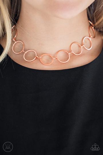 Retro Metro - Copper Choker Necklace