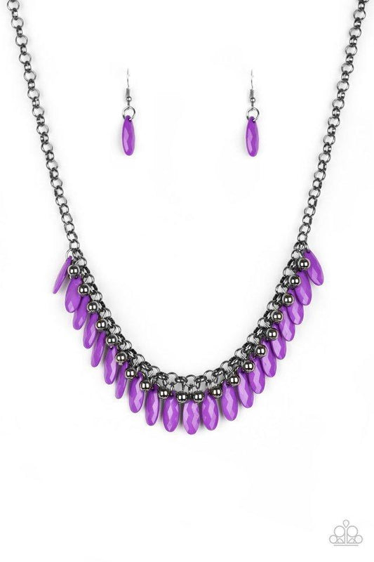 Jersey Shore - purple necklace