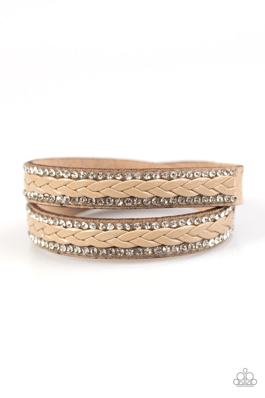 SLAY The Field - Brown Wrap Bracelet