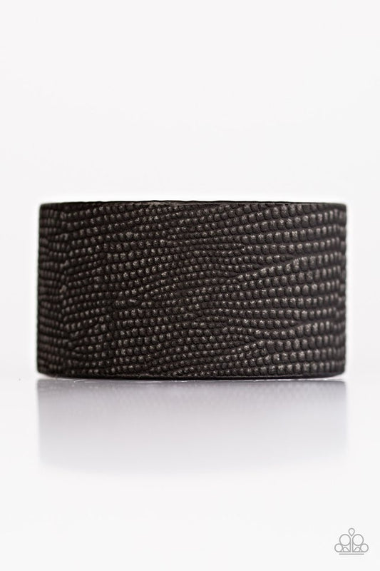 On Your BEAST Behavior - Black wrap bracelet