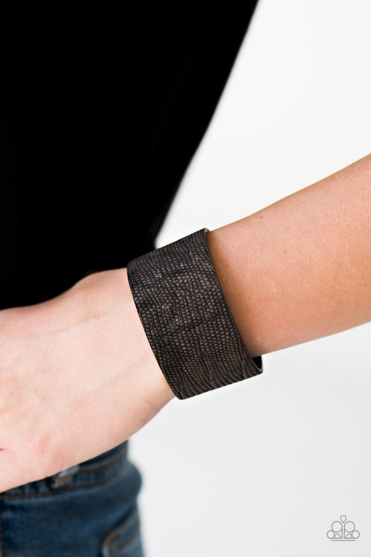 On Your BEAST Behavior - Black wrap bracelet
