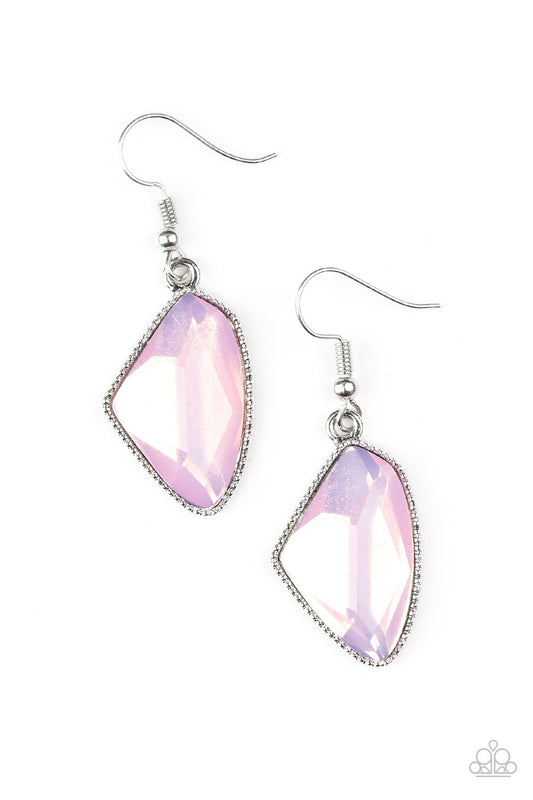 Mystic Mist - Pink iridescent earrings