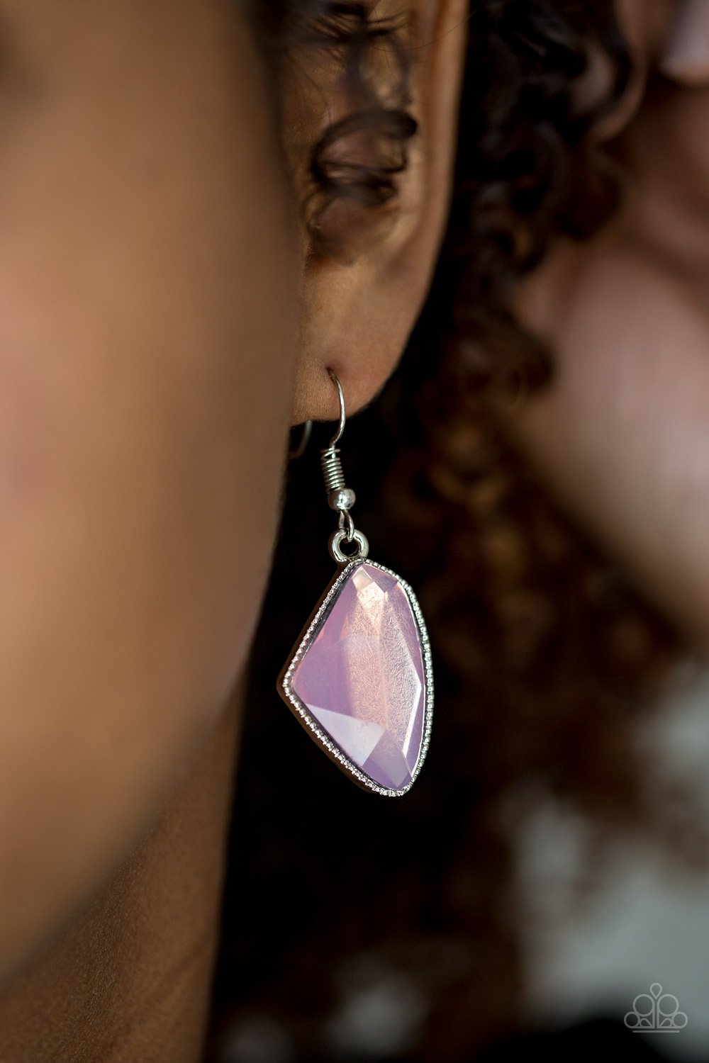 Mystic Mist - Pink iridescent earrings