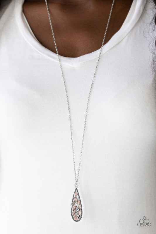 Teardrop Treasure - Purple Necklace