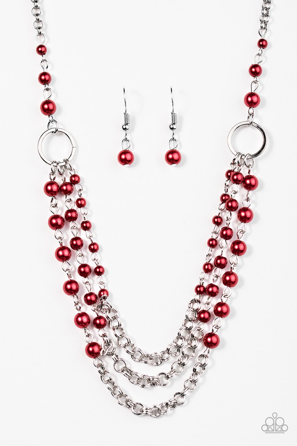 Luxury Shimmer - Red Necklace
