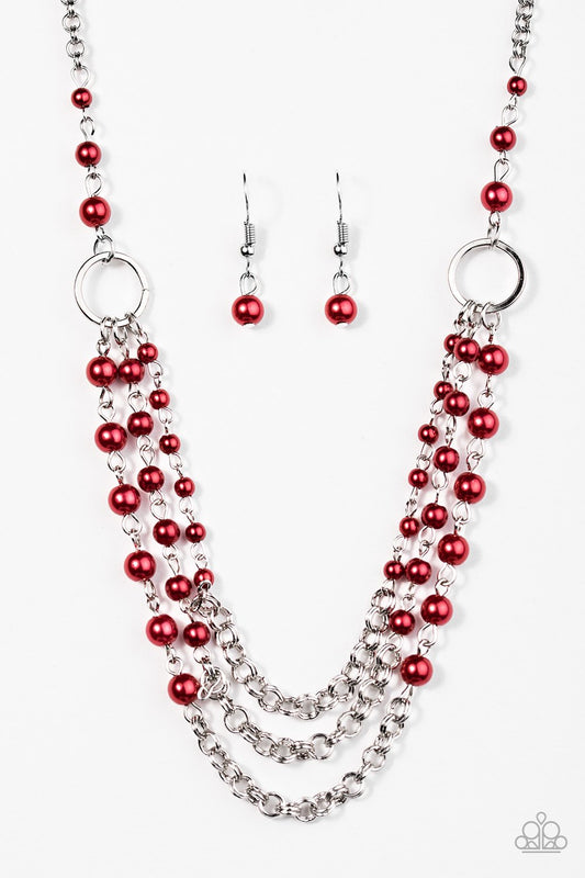 Luxury Shimmer - Red Necklace