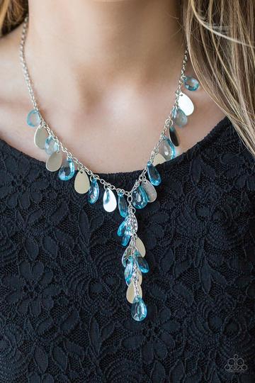 Sailboat Sunsets - Blue necklace