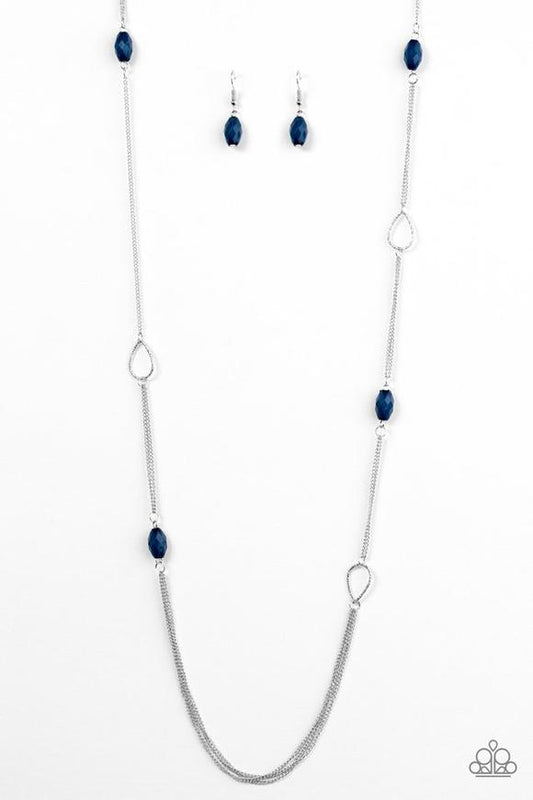Colorfully Casual - Blue Necklace