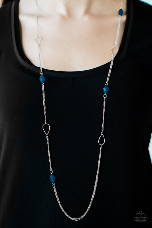 Colorfully Casual - Blue Necklace