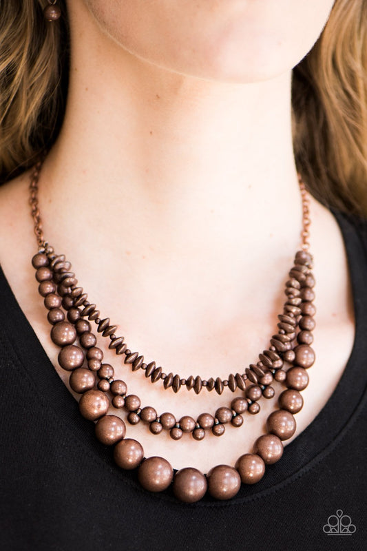 Beaded Beauty - Copper necklace