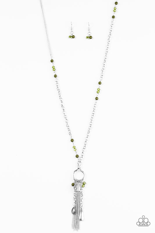 Whimsically Wayward - Green necklace set