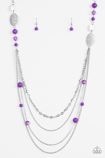 The SUMMERTIME Of Your Life! - Purple Necklace