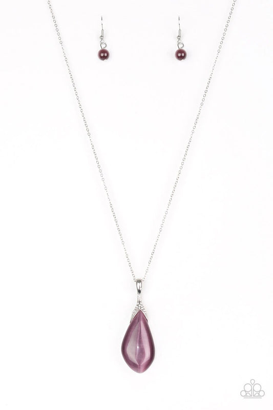 FRIENDS IN GLOW PLACES - PURPLE Moonstone Necklace