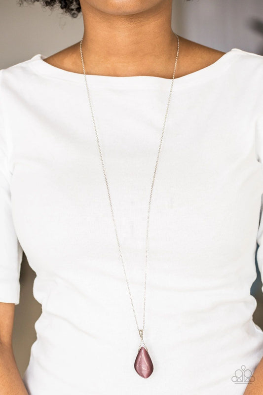 FRIENDS IN GLOW PLACES - PURPLE Moonstone Necklace