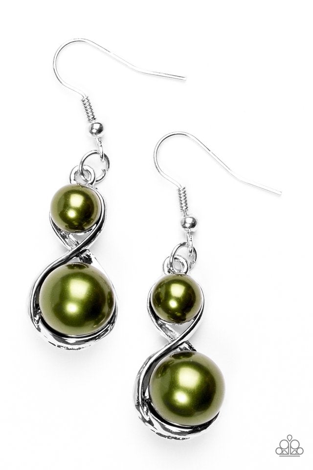 Set The Stage - Green Earrings