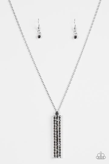 Big Shot Shimmer - Silver necklace