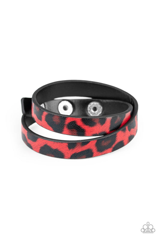 All GRRirl - Red/Black wrapping bracelet